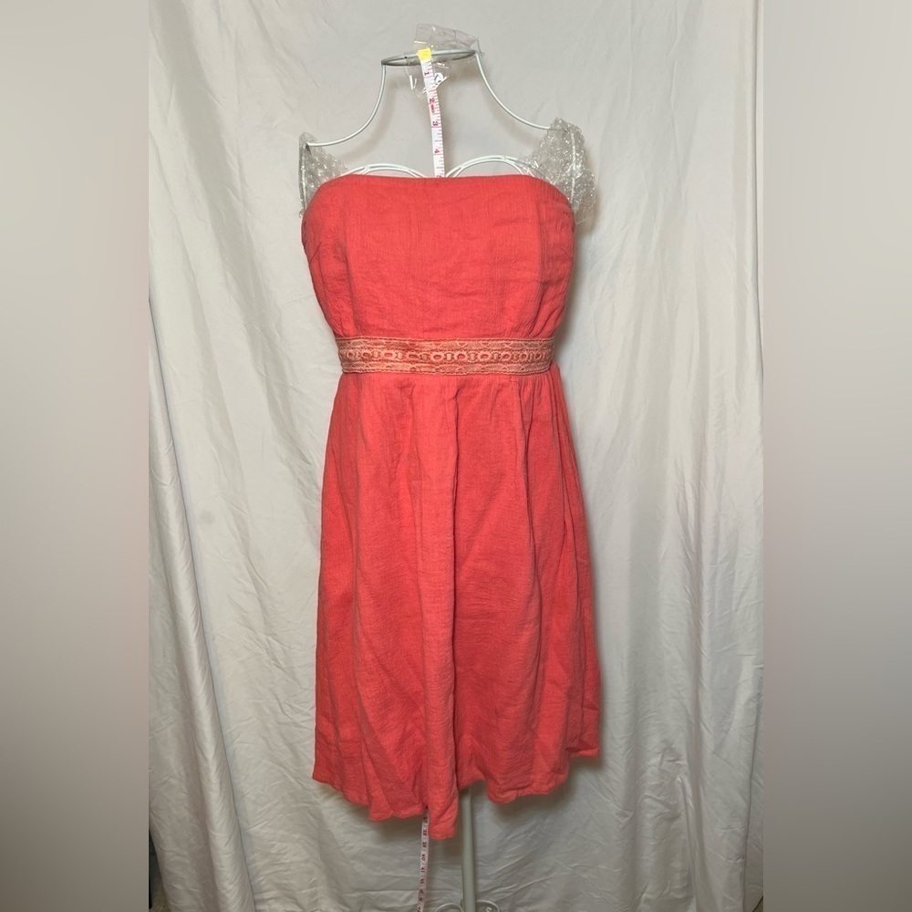 Emmelee for F.C. Peach Strapless Dress - Size Medium